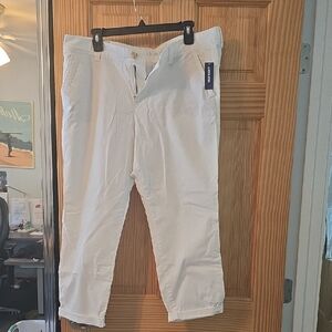 Vintage Old Navy White Cropped Pants